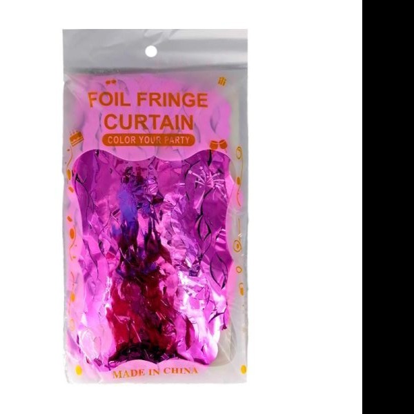 CORTINA METALICA ONDAS MAGENTA FIESTA E.12